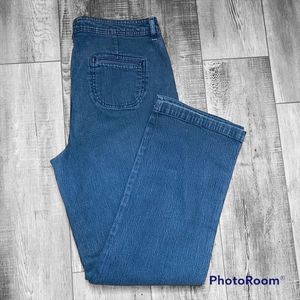 Chicos Platinum Jeans Womens Mid Rise Straight Leg  14 reg (Size 2.5 Reg)